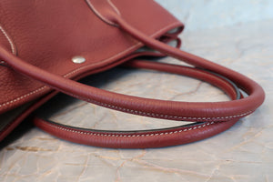HERMES／エルメス ガーデンパーティPM ネゴンダ ルージュアッシュ □O刻印 トートバッグ 700100057