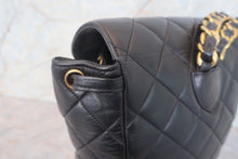 Load image into Gallery viewer, CHANEL Matelasse Chain back pack Lambskin Black/Gold hadware Back pack 700120197
