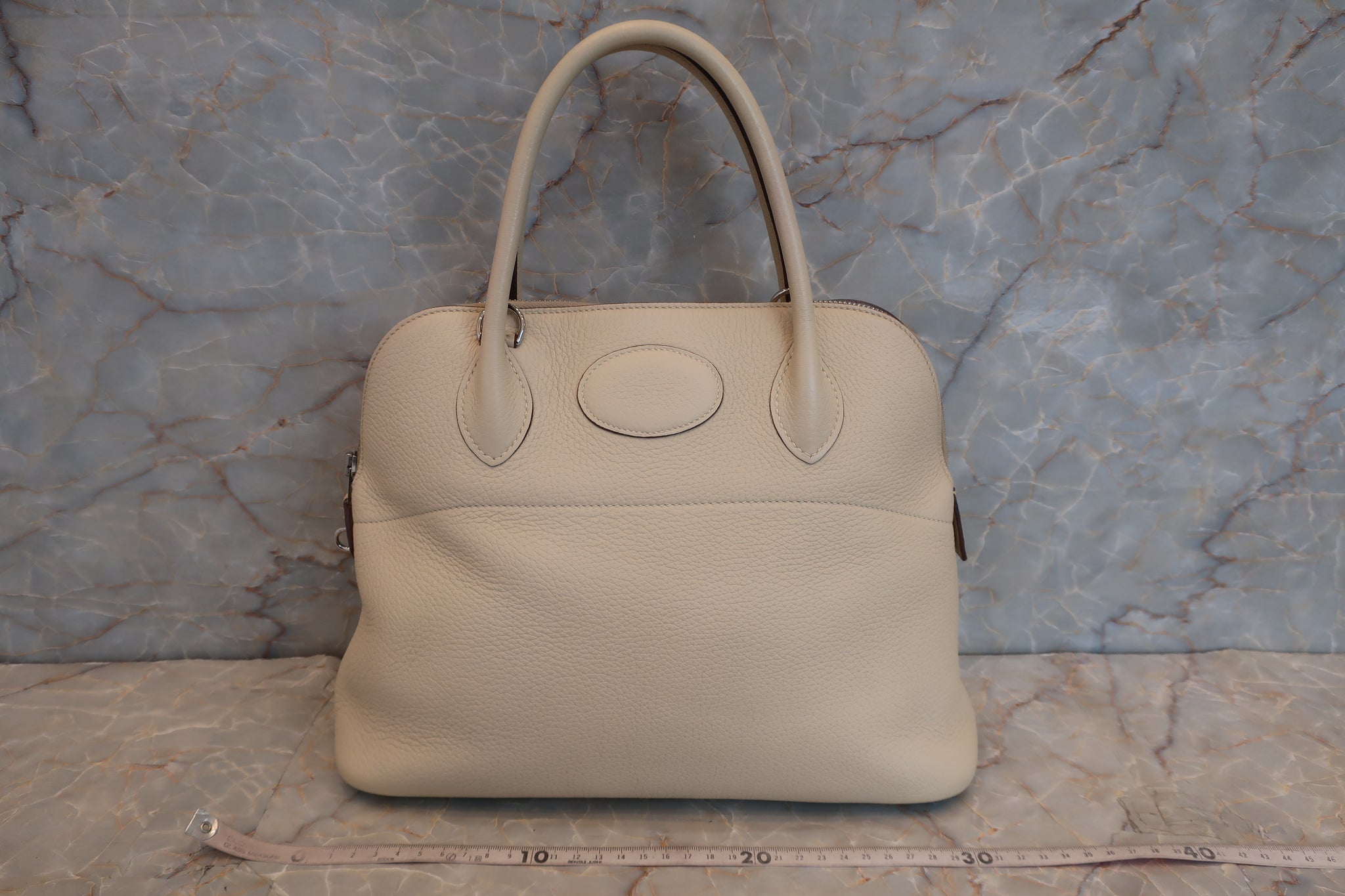 Hermes Bolide bag 31 Trench Clemence leather Silver hardware