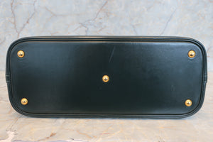 HERMES BOLIDE 35 Box carf leather Green 〇U刻印 Shoulder bag 500030117