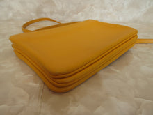 Load image into Gallery viewer, CELINE Trio Leather Yellow Shoulder Bag 20100047
