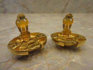 CHANEL CC mark Pearl earring Gold plate Gold  Earring 400040092
