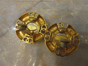 CHANEL CC mark Pearl earring Gold plate Gold  Earring 400040092