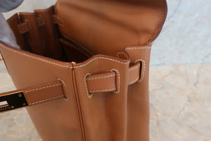 HERMES KELLY 28 Gulliver leather Natural 〇W Engraving Shoulder bag 500030154