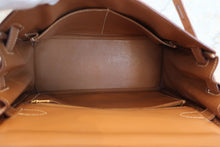 将图片加载到图库查看器，HERMES KELLY 28 Gulliver leather Natural 〇W刻印 Shoulder bag 500030154
