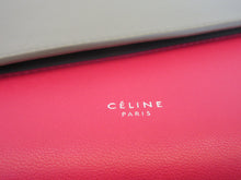将图片加载到图库查看器，CELINE/赛琳 Large flap on Chain Wallet  牛皮  Gray/Pink (灰色/粉色)  肩背包  20110073
