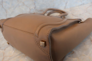 CELINE LUGGAGE MICRO SHOPPER Leather Beige Tote bag 500030139