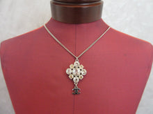 Load image into Gallery viewer, ＣＨＡＮＥＬ CC mark Rhinestone Necklace  Silver plated  Silver  Necklace  28040183
