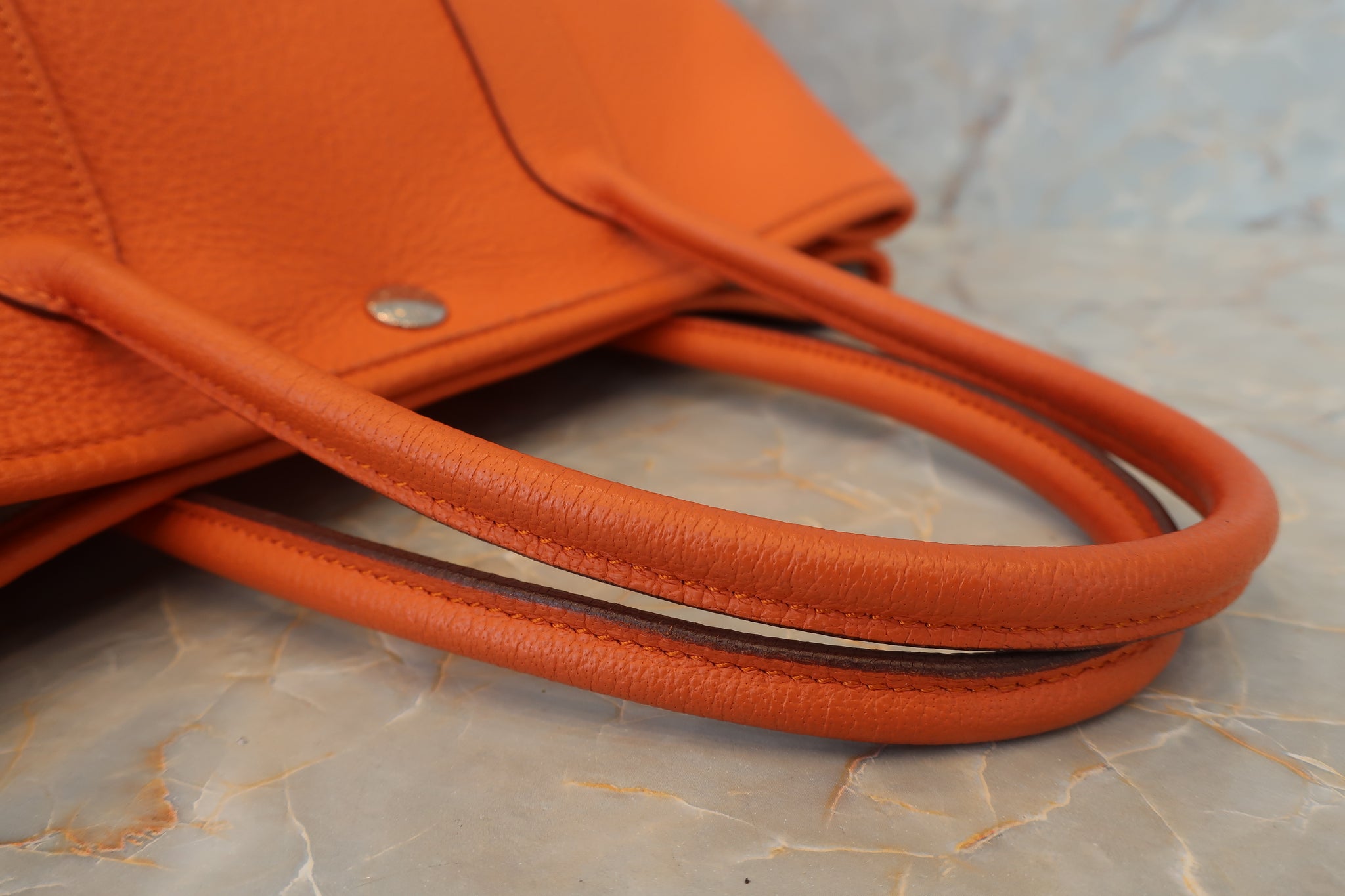 HERMES GARDEN PARTY TPM Negonda leather Orange □M Engraving Tote bag 5 –  BRANDSHOP-RESHINE