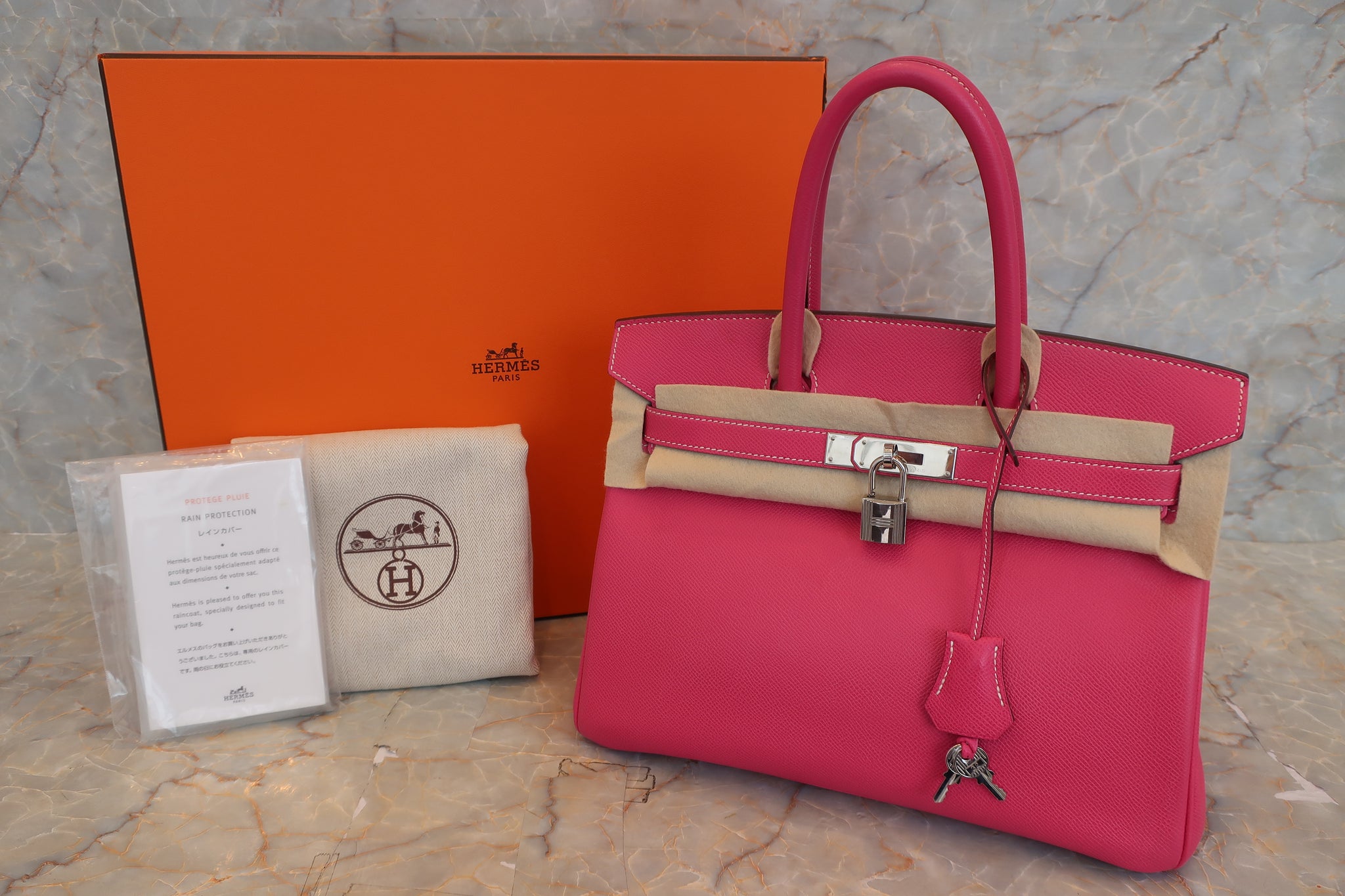 A LIMITED EDITION ROSE TYRIEN & RUBIS EPSOM LEATHER CANDY
