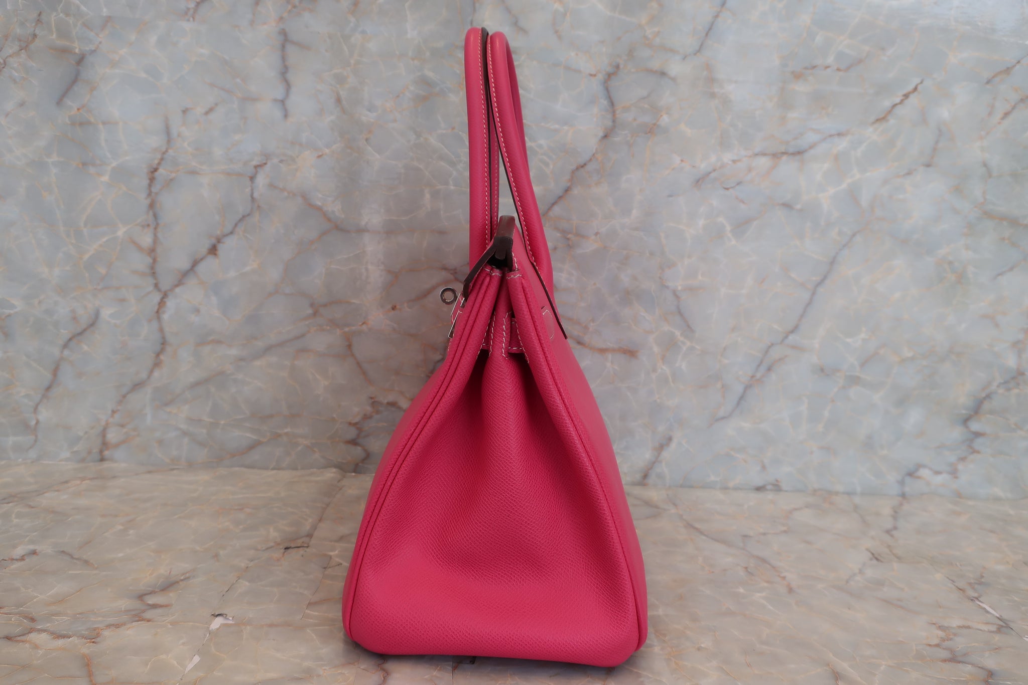 Birkin 30 (Candy Model) Rose Tyrien / Rubis Veau Epsom Leather