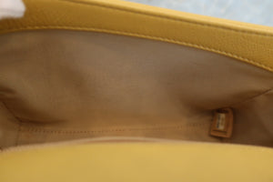 CHANEL/香奈儿 CF 2WAY Logo bag 羊皮 Yellow (黄色) 肩背包 400050069