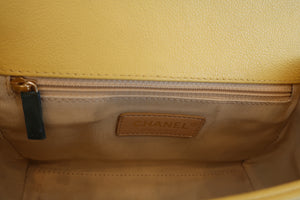 CHANEL/香奈儿 CF 2WAY Logo bag 羊皮 Yellow (黄色) 肩背包 400050069