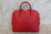 Load image into Gallery viewer, HERMES　BOLIDE 1923 Swift leather Rouge garance □I Engraving Hand bag 500020142
