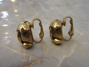 CHANEL CC mark earring Gold plate Gold Earring 300040155