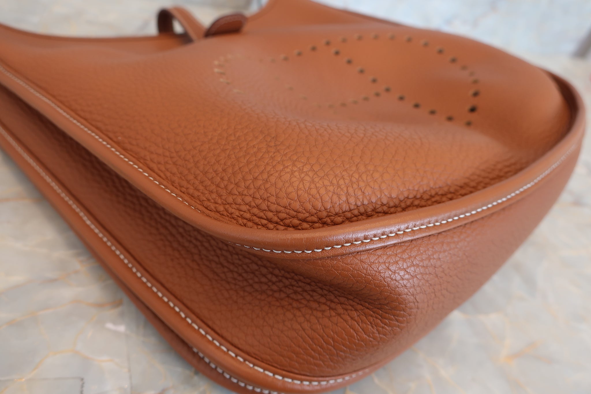HERMES EVELYNE 3PM Clemence leather Gold A Engraving Shoulder bag 5000 –  BRANDSHOP-RESHINE