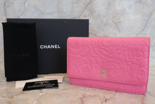 Load image into Gallery viewer, CHANEL Camelia Chain wallet Lambskin Pink/Gold hadware Shoulder bag 400110187
