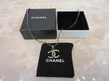 Load image into Gallery viewer, ＣＨＡＮＥＬ CC mark Rhinestone Necklace  Silver plated  Silver  Necklace  300010091
