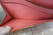 将图片加载到图库查看器，HERMES Bearn Soufflet Epsom leather Rose confetti T刻印 Wallet 400100053
