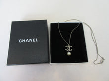 Load image into Gallery viewer, ＣＨＡＮＥＬ CC mark Rhinestone Necklace  Silver plated  Silver  Necklace  20110160

