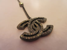 Load image into Gallery viewer, ＣＨＡＮＥＬ CC mark Rhinestone Necklace  Silver plated  Silver  Necklace  20100170
