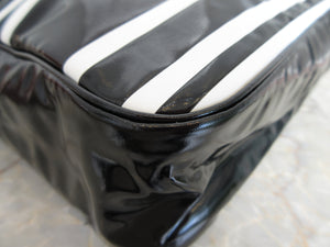 CHANEL/香奈儿 LA PAUSA Logo chain shoulder bag 塑胶 Black/White/Silver hadware(黑色/白色/银色金属) 肩背包 400010162