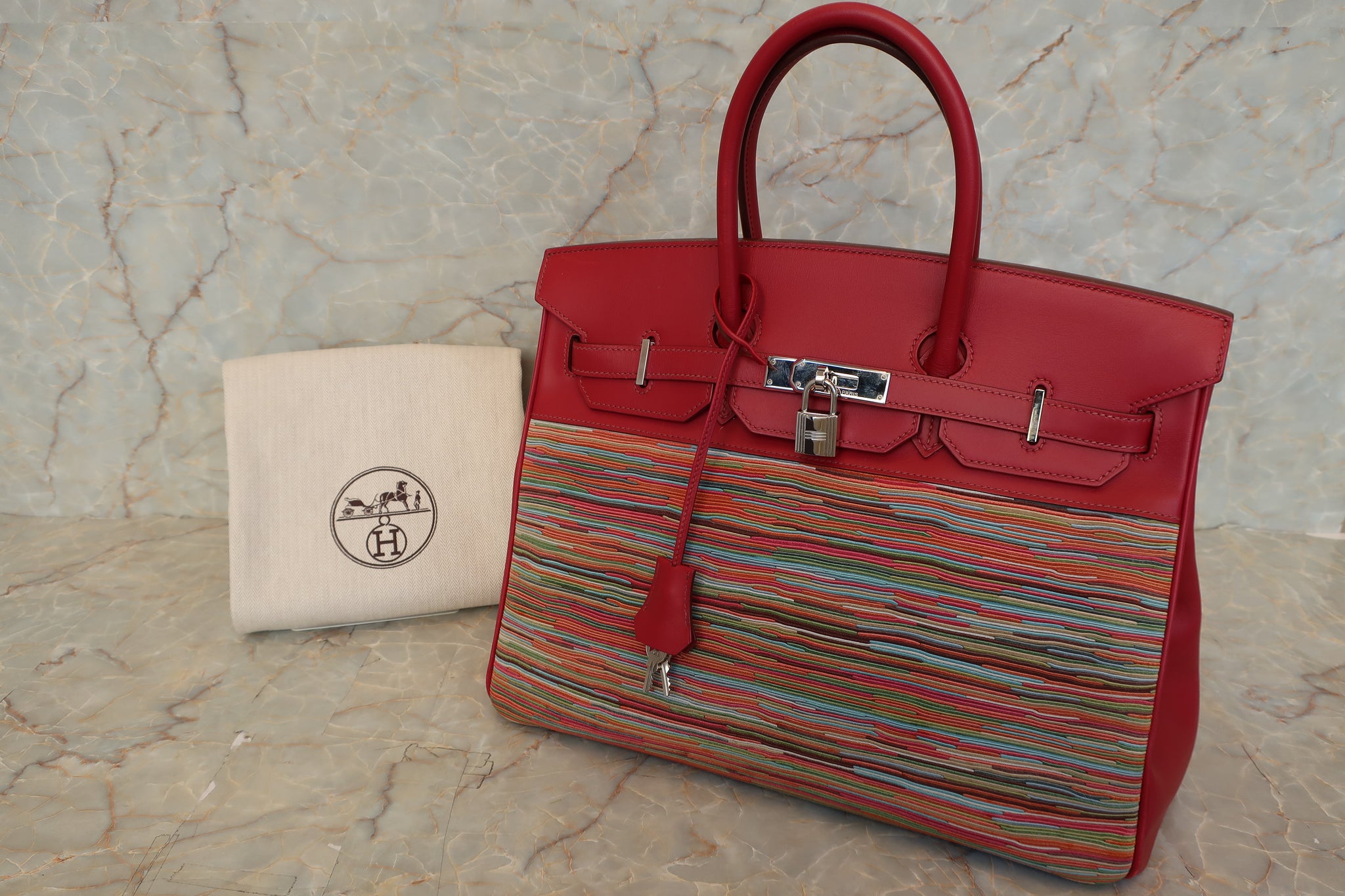 Hermes Birkin 35 Rouge Garance Handbag