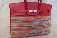 Load image into Gallery viewer, HERMES BIRKIN 35 Vibrato/Box carf leather Rouge garance □K Engraving Hand bag 500010102
