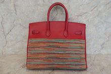 Load image into Gallery viewer, HERMES BIRKIN 35 Vibrato/Box carf leather Rouge garance □K Engraving Hand bag 500010102
