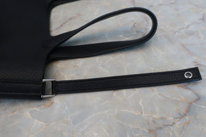 HERMES PICOTIN LOCK MM Clemence leather Black A刻印 Hand bag 500030005