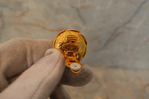CHANEL/香奈儿 经典双C 珍珠 耳夹 镀金 Gold(金色) 耳夹 500010120