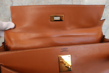 将图片加载到图库查看器，HERMES KELLY 32 Box carf leather Natural 〇P刻印 Hand bag 400070004
