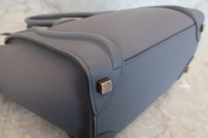 CELINE LUGGAGE MICRO SHOPPER Leather Kohl Tote bag 400120181
