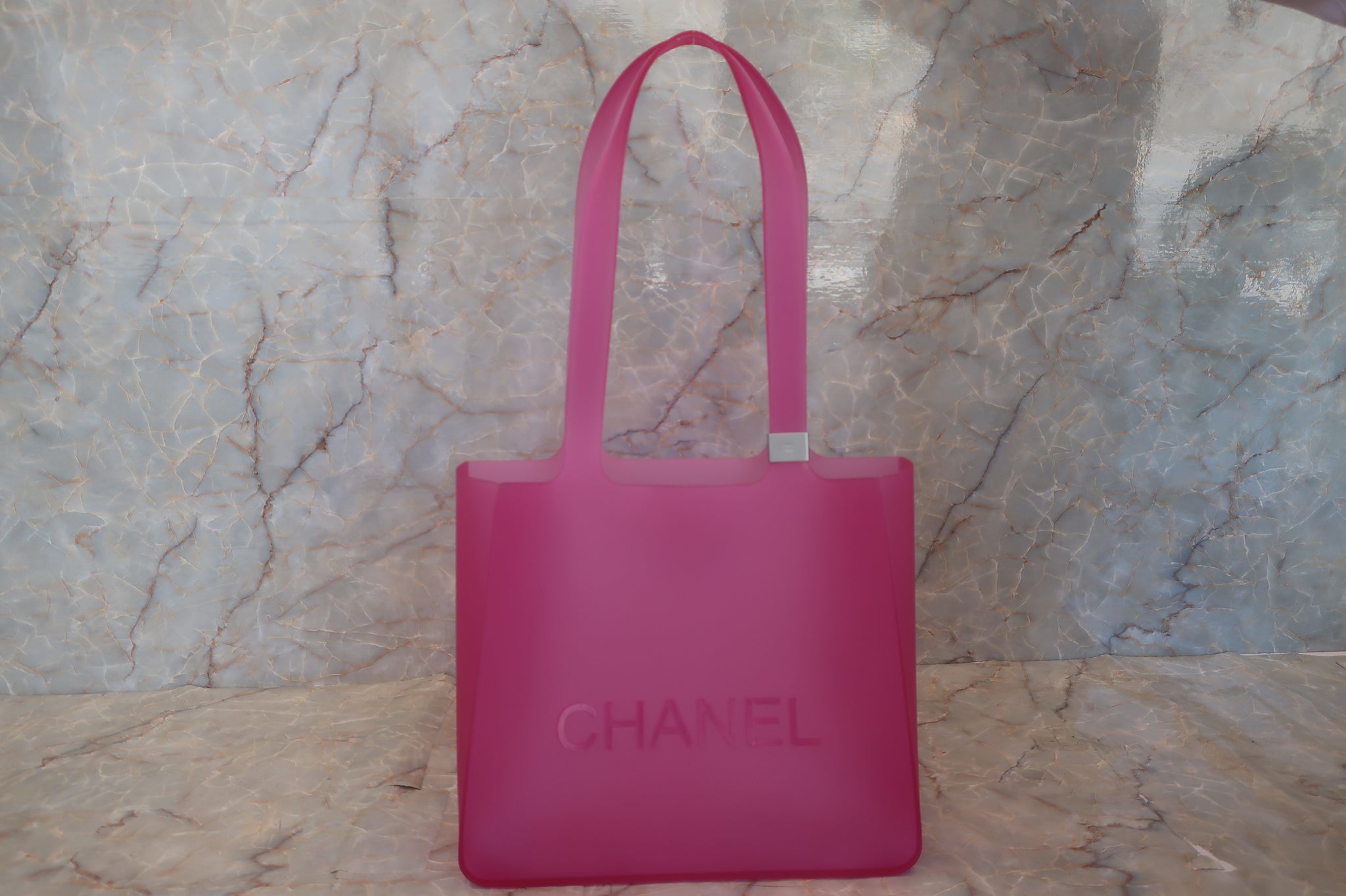 chanel pink cloth bag purse