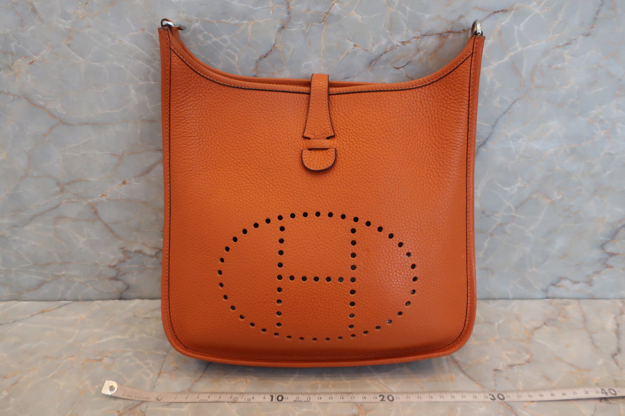 Replica Hermes Picotin Lock 22 Bag In Orange Clemence Leather
