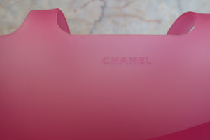 CHANEL/シャネル ロゴトートバッグ ラバー ピンク トートバッグ 400060108