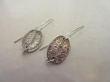 Load image into Gallery viewer, Christian　Dior Logo Earring  Silver plated  Silver  Earring  20070123
