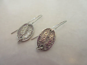 Christian　Dior Logo Earring  Silver plated  Silver  Earring  20070123