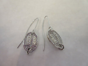 Christian　Dior/迪奥 Logo Earring  镀银  Silver/银色  耳环  20070123