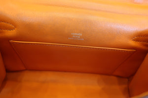 HERMES／エルメス ポシェットケリーミニ ヴォースイフト オレンジ □L刻印 ハンドバッグ 400060126