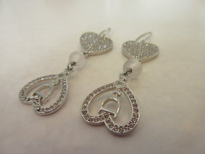 Christian　Dior/迪奥 Logo Earring  镀银  Silver/银色  耳环  20070122