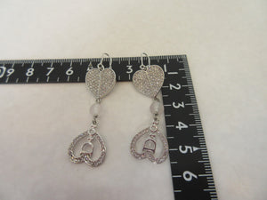 Christian　Dior Logo Earring  Silver plated  Silver  Earring  20070122